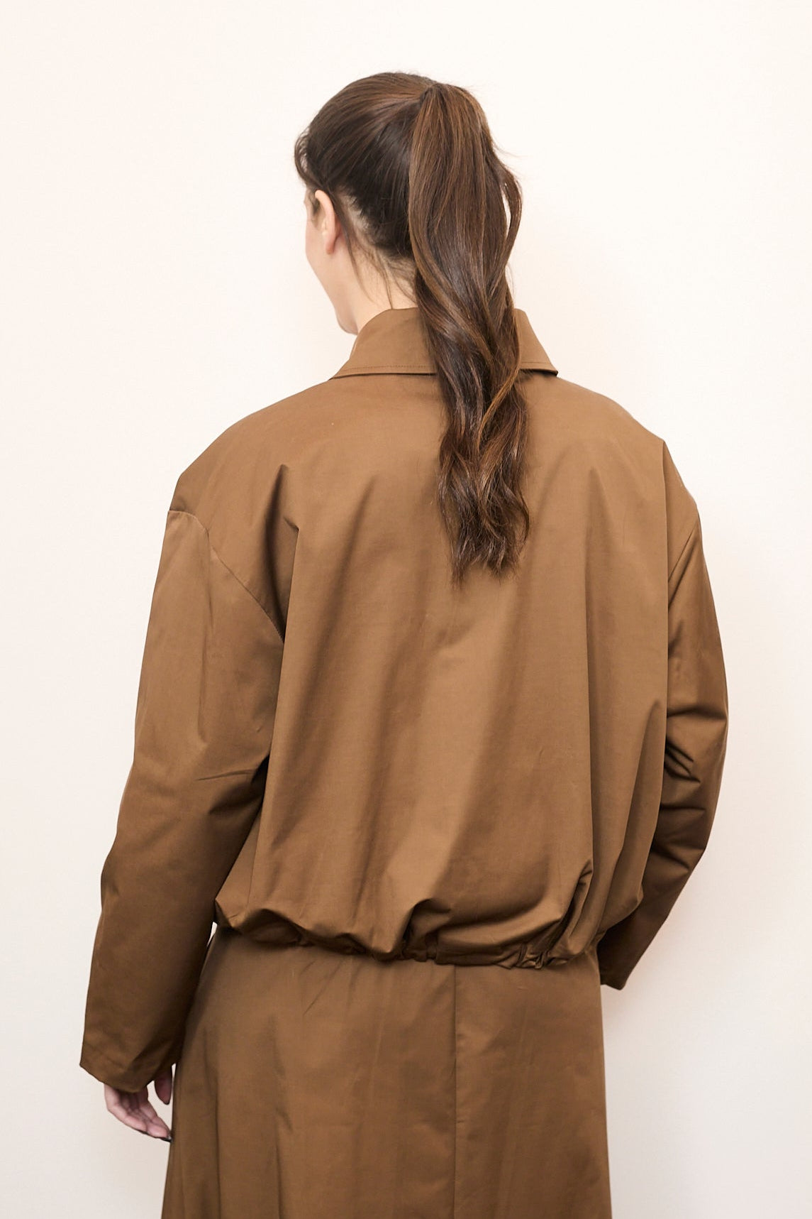 Parka corta botones cruzados azul marino Cuatro Islas