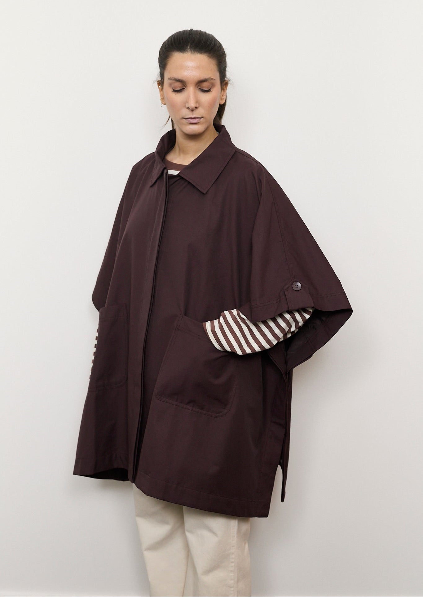 Parka tipo capa Cuatro Islas